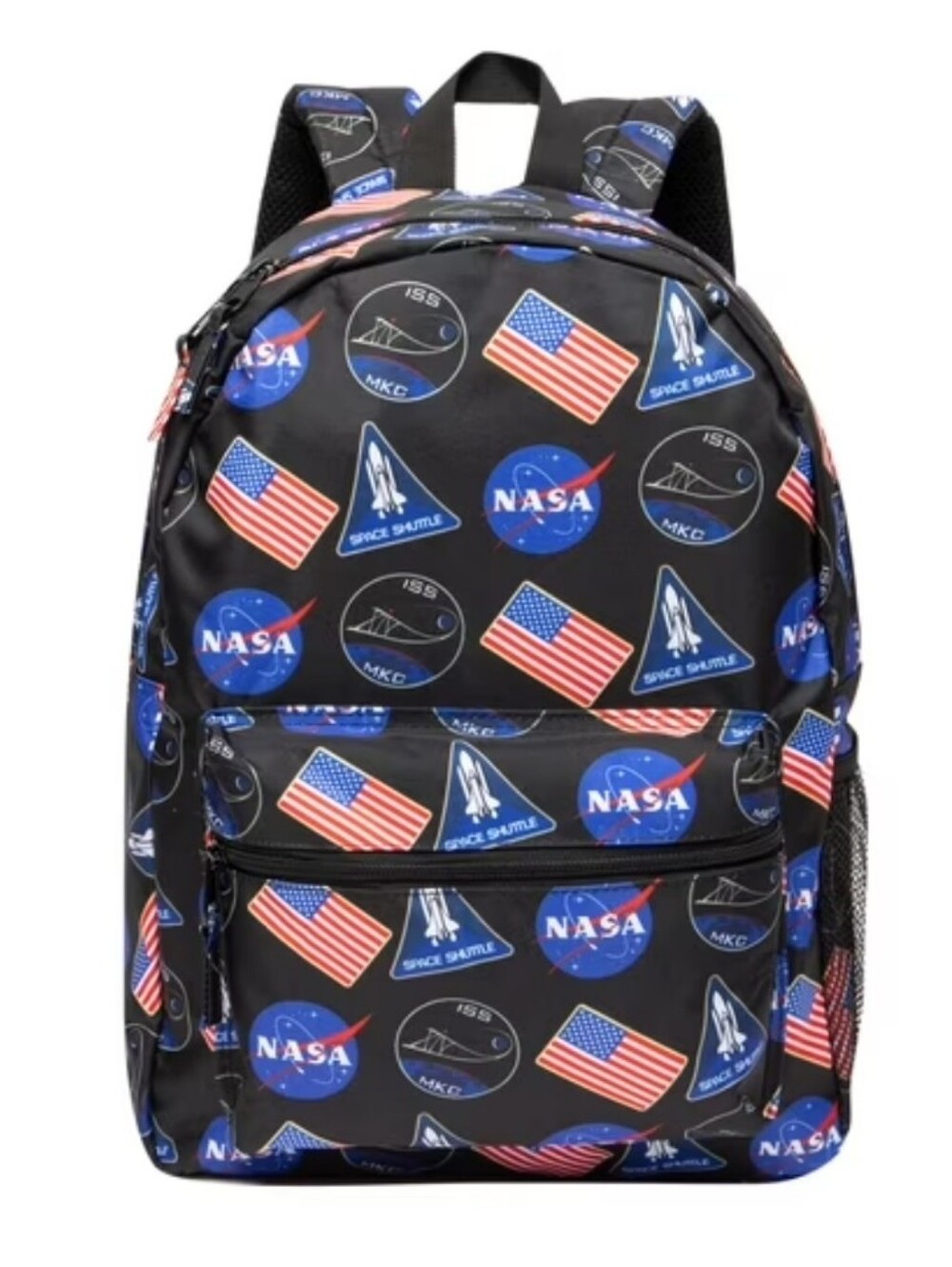 Nasa Big Utility Backpack with American Flag Print